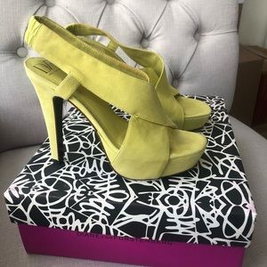 Diane Von Furstenberg Suede Strappy Heels